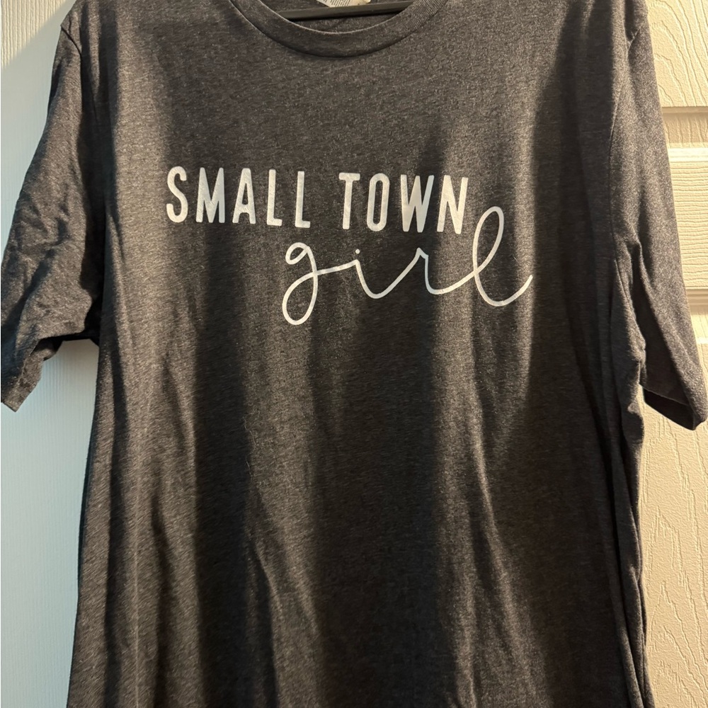 Small Town Girl Graphic Tee - Dark Gray